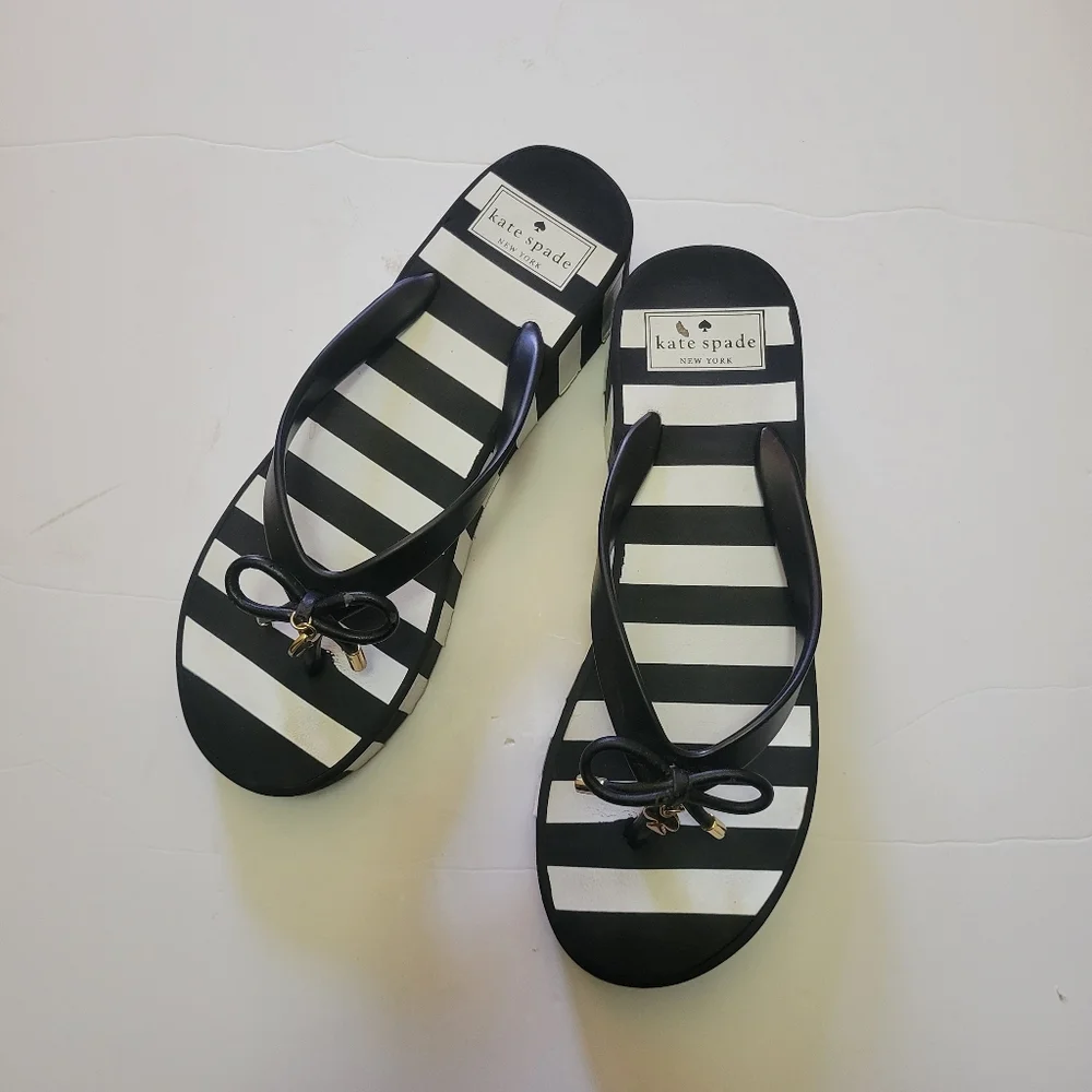 Kate Spade New‎ York Rhett platform wedge sandal 8 Boho Preppy Elevated Basic